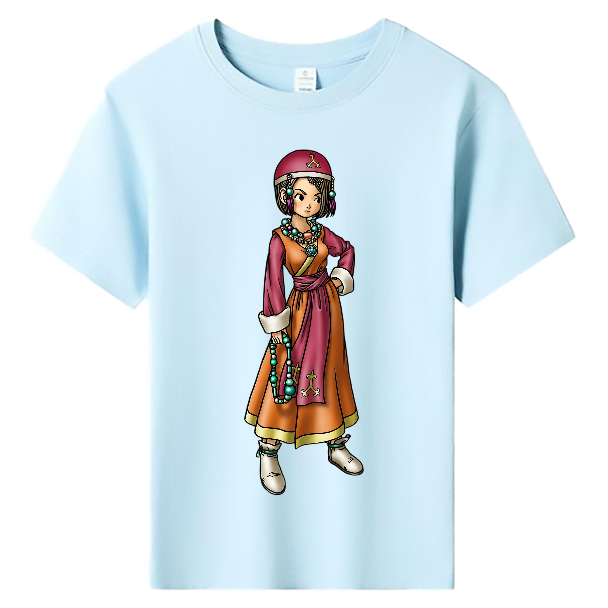 （画像用） ドラゴンクエスト Doragon Kuesuto Dragon Quest 綿100％キッズTシャツ（フロントプリント）